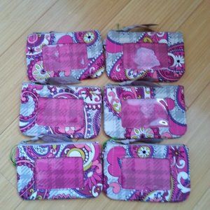 (6) Vera Bradley Zip ID Cases